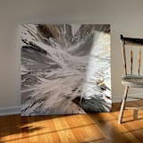 "Today I Choose Palette Knives  III" - Original Painting in natural by Teodora Guererra