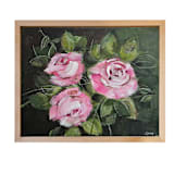 "Vintage Roses In Bloom" - Original Painting in multicolorassorted-colors by AlisonJerry
