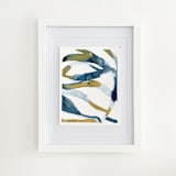 "Sun Dune River" - Original Painting in blue by Mary Gaspar