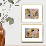 "Marigolds-Set of 2" - Original Painting in multicolor by AlisonJerry