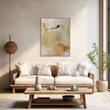 "Yellow Symphony No. 01" - Original Painting in yellow by Karine Tonial Grimm