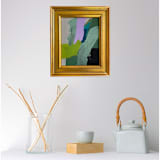 "Go with the flow" - Original Painting in green by Jessalin Beutler