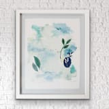"Botanical no.2" - Original Painting in blue by Jocelyn Elizabeth