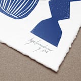 "Fête" - Original Painting in blue by Maja Cunningham