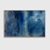 "Beyond the Deep" - Original Painting in blue by Karine Tonial Grimm