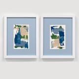 "Alchemy No. 5 and No. 6 - Original Set" - Original Painting in multicolorassorted-colors by Julia Contacessi