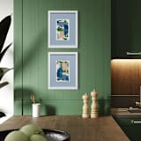 "Alchemy No. 5 and No. 6 - Original Set" - Original Painting in multicolorassorted-colors by Julia Contacessi