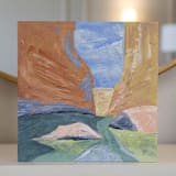 "Santa Elena Canyon No. 3" - Original Painting in multicolorassorted-colors by Lauren Perkins