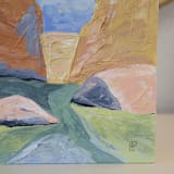 "Santa Elena Canyon No. 3" - Original Painting in multicolorassorted-colors by Lauren Perkins