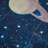 "Solar System Original Watercolor Painting" - Original Painting in multicolor by Alexandra Dzh