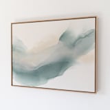 "Held By The Light" - Original Painting in green by Rebecca King