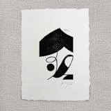 "Ronchamp" - Original Painting in black by Maja Cunningham