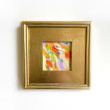 "Floralesque" - Original Painting in yellow by Jessalin Beutler
