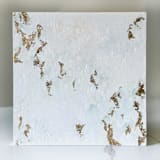"Gilded Seafoam" - Original Painting in white by Nicoletta Savod