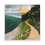 "Sunset Path" - Original Painting in multicolor by Lindsay Megahed