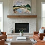 "Still Water, Soft Sky (40x30) - Original Painting" - Original Painting in multicolor by Sarah Mankin