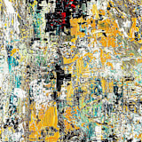 "The Light Within" - Original Painting in gold by Carmen Guedez