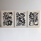 "Botanical Trio | Set of 3" - Original Painting in brown by Katie Zimpel