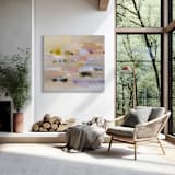 "Shimmering Gleam" - Original Painting in pink by Shina Choi