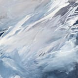"Coastal Surge" - Original Painting in blue by Teodora Guererra