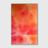 "Passing Through" - Original Painting in orange by Karine Tonial Grimm