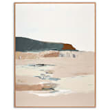 "Muted Seascape Series" - Original Painting in beige by Caryn Owen