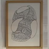 "Organism meeting" - Original Painting in black by Nina Leth