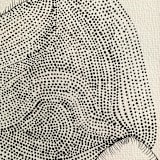 "Organism meeting" - Original Painting in black by Nina Leth