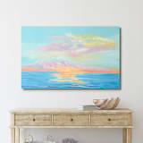 "Mirage" - Original Painting in blue by Johanne Dziemian