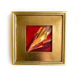 "Hibiscus Flower" - Original Painting in red by Jessalin Beutler