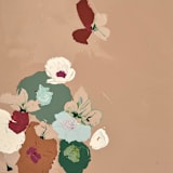 "Burgundy Botanical" - Original Painting in multicolor by Caryn Owen