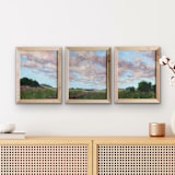 "Panorama" - Original Painting in green by Wendy Keller