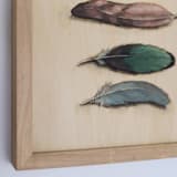 "Feathers" - Original Painting in beige by Wendy Keller