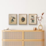 "Feathers" - Original Painting in beige by Wendy Keller