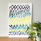 "Wave Study" - Original Painting in multicolor by Renée Stramel