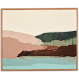 "Muted Seascape Series 3" - Original Painting in multicolorassorted-colors by Caryn Owen