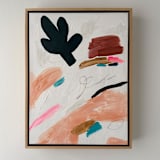 "Botanical 1" - Original Painting in white by Amy Early