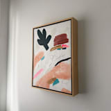 "Botanical 1" - Original Painting in white by Amy Early