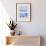 "Blue Studies 02" - Original Painting in blue by Danushka Abeygoda