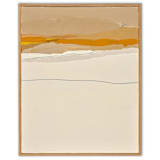 "August Haze Diptych (Pair)" - Original Painting in yellow by Caryn Owen