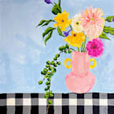 "Pull Out the Checkered Cloth" - Original Painting in multicolorassorted-colors by Nicole Simms