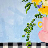"Pull Out the Checkered Cloth" - Original Painting in multicolorassorted-colors by Nicole Simms