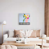 "Pull Out the Checkered Cloth" - Original Painting in multicolorassorted-colors by Nicole Simms