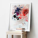 "Bluet Two" - Original Painting in blue by Marta Spendowska