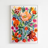 "Summer bloom original painting" - Original Painting in multicolorassorted-colors by Alexandra Dzh