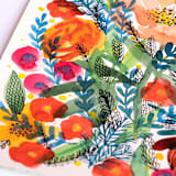 "Summer bloom original painting" - Original Painting in multicolorassorted-colors by Alexandra Dzh