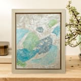 "Sea Glass No. 2" - Original Painting in multicolorassorted-colors by Courtney Crane