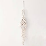 "Large Pipa Wall Knot, Off White" - Original Painting in beige by Damaris Kovach