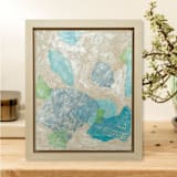 "Sea Glass No. 1" - Original Painting in multicolorassorted-colors by Courtney Crane