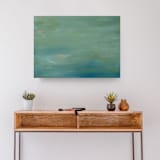 "Lost in a Dream - Sage Green Original Painting Pastel Green Abstract" - Original Painting in green by Hilary L Hahn